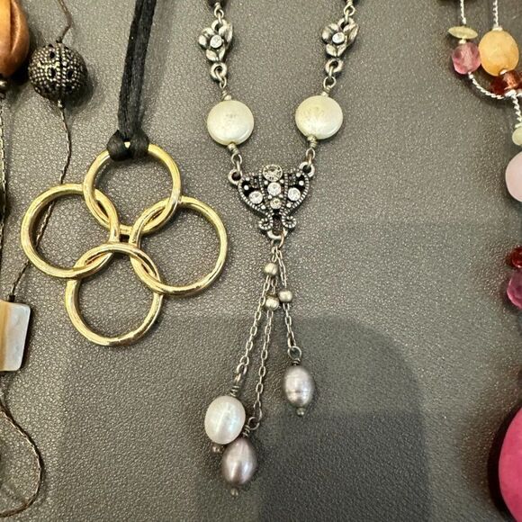 Lia Sophia Statement Beaded Pendant Necklace Bundle # - Picture 5 of 6